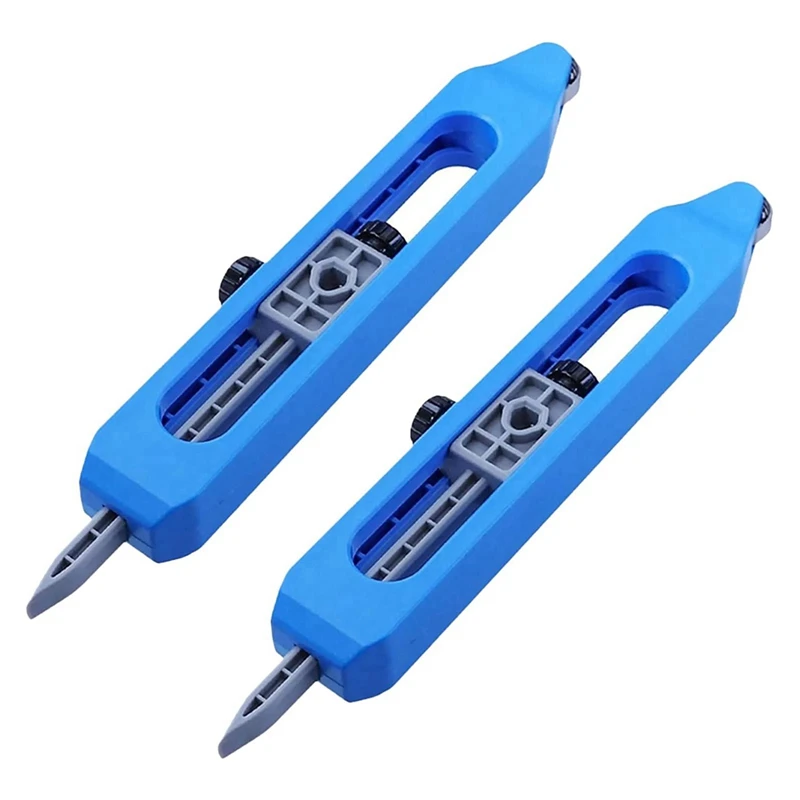 

2Pcs Profile Scribing Ruler - Contour Gauge Scribe Tool, Contour Gauge With Lock Adjustable, Woodworking Measuring Gauge