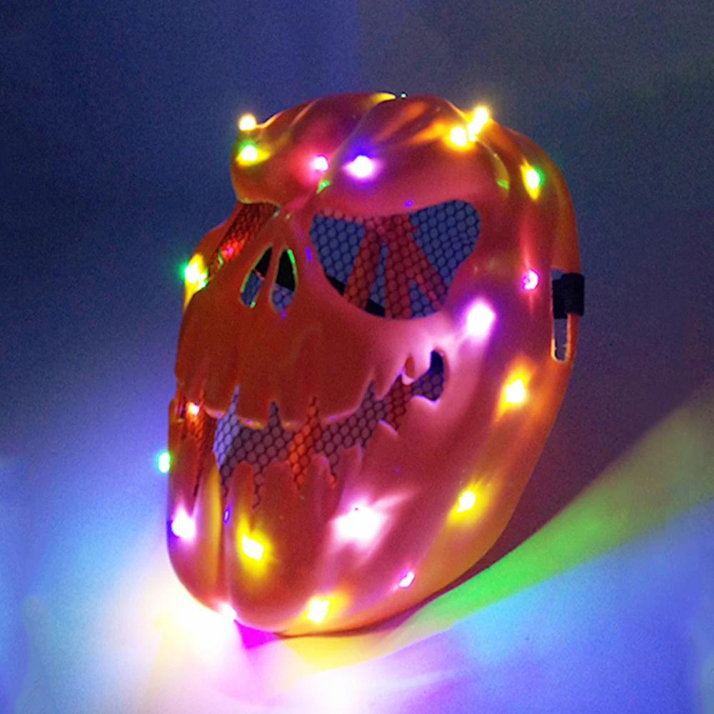 Популярная неоновая светящаяся голова тыквы для Хэллоуина |
