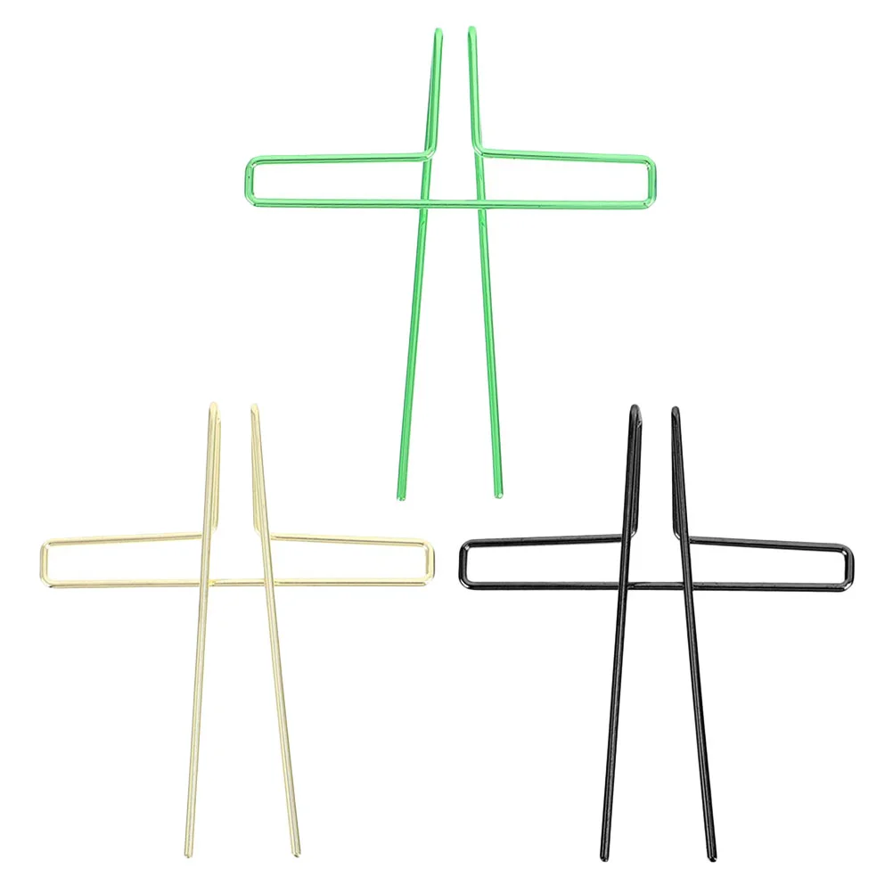 

3Pcs Manual Page Fixing Clip Steel Book Page Anchor Book Page Holder