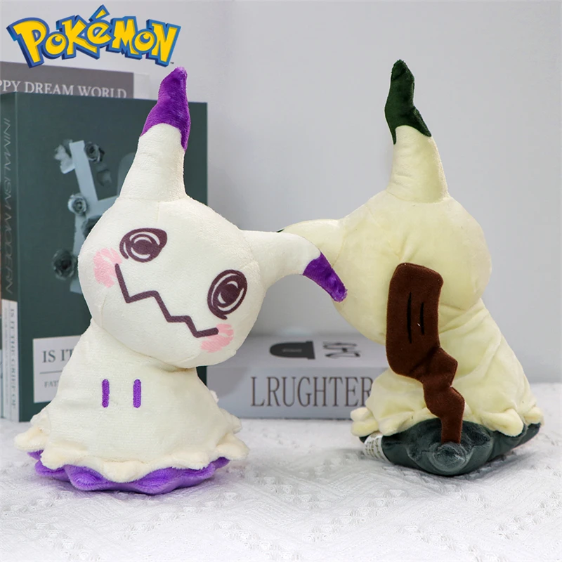 Фото Плюшевые игрушки Pokemon Mimikyu Cubone, милые аниме, блестящие Shinx Caterpie Butterfree Riolu, мягкие игрушки, куклы Peluche, подарки на день рождения №4
