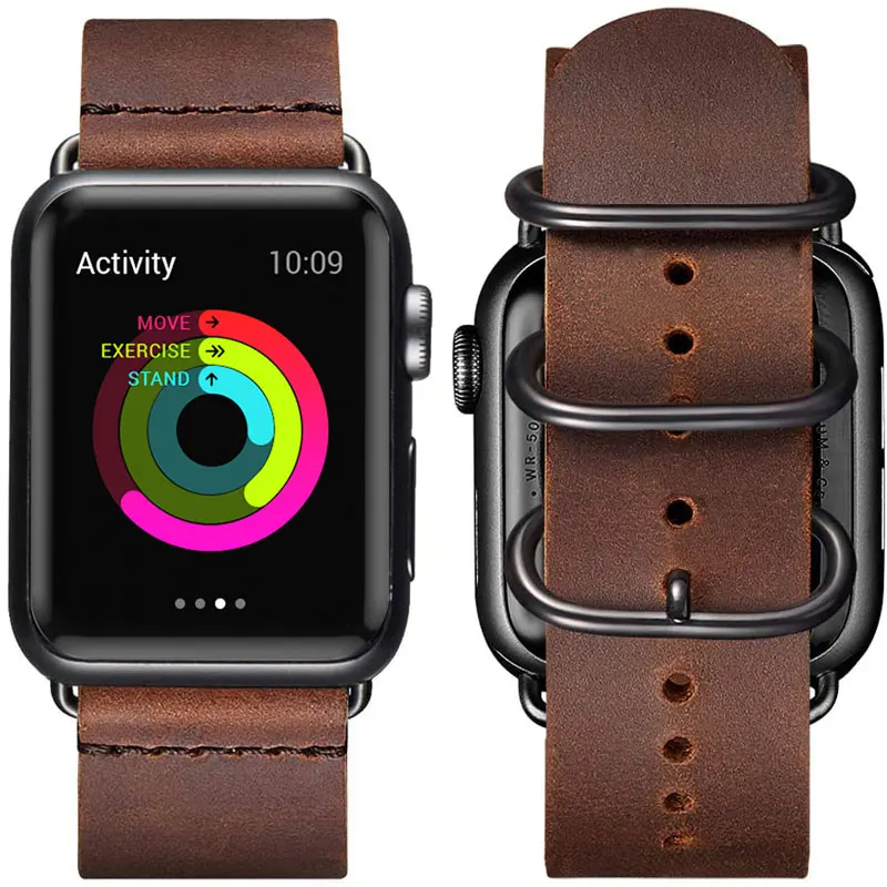 

Slight Suede Leather Strap for Apple Watch Band Series 7 6 SE 5 4 3 2 Slim Bracelet 41/45mm 40/44mm 38/42mm Leather Buckle Ban