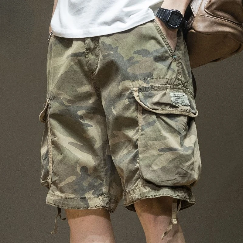 

Мужские шорты-карго, тактические короткие брюки-карго, мужские брендовые шорты со множеством карманов, уличные шорты для охоты и рыбалки, U06, 2023