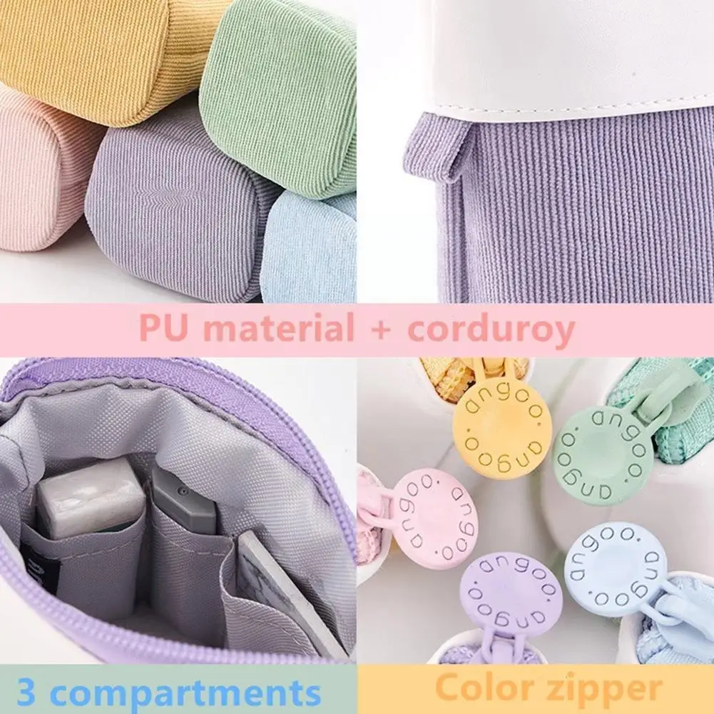 

Retractable Pencil School Stationery Storage Bag Cute Color Pen Cute Pen Holder Gifts For Kid Pen Bag S2k8