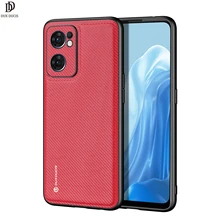DUXDUCIS F-Series Phone Case For OPPO Reno7 5G/Find X5 Lite Case Shell Woven Fabric Protecting Back Cover Original Slim Design
