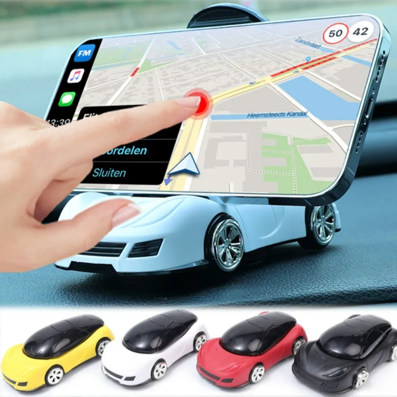 

Car Mobile Phone Holder Auto Model Ornament Bracket Navigation Parking Number Plate Holders Dashboard Decorative Accessories