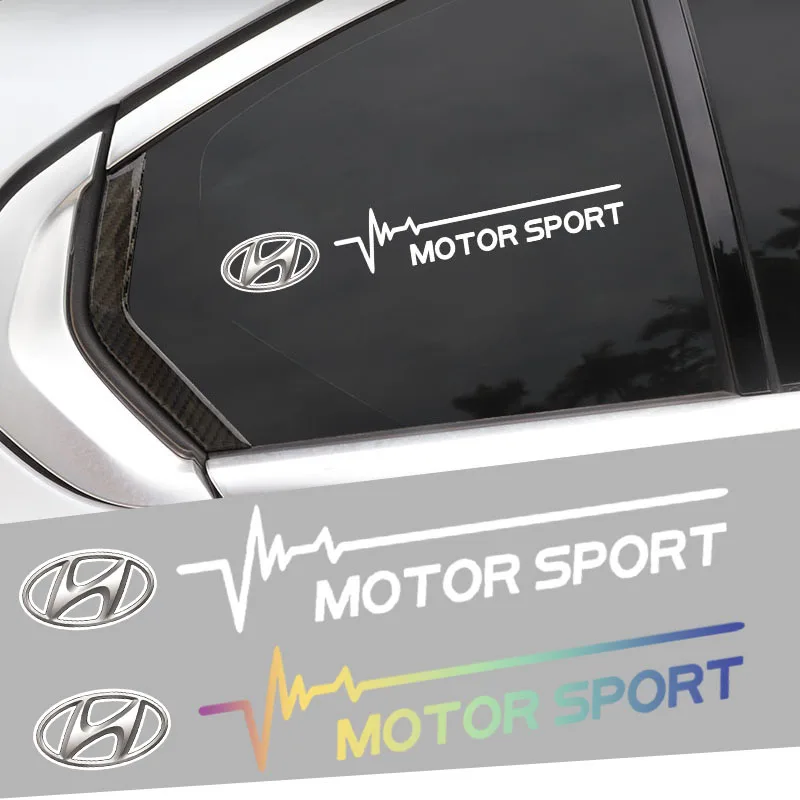 2 шт. наклейки на боковое окно автомобиля спортивные для Hyundai Palisade Nexo Kona I30 I10 I20 Tucson