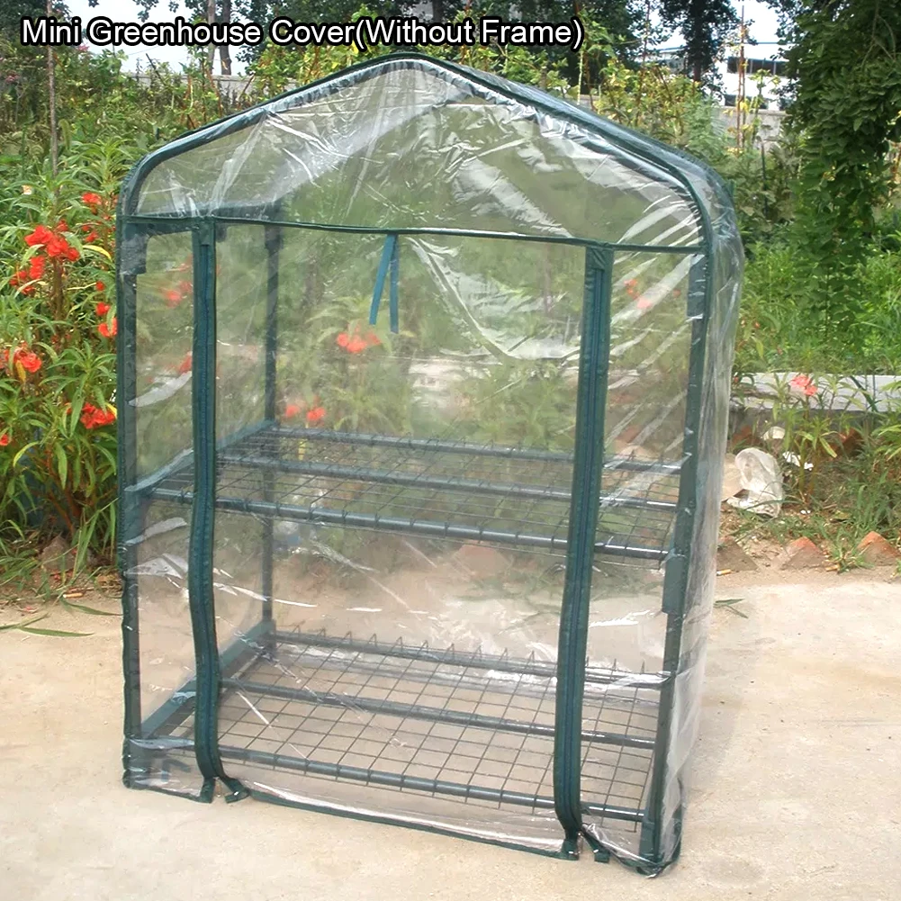 

Indoor Outdoor Replacement Part Roll Up Waterproof Gardening Tool Clear PVC Flower Plant Weatherproof Mini Greenhouse Cover Warm