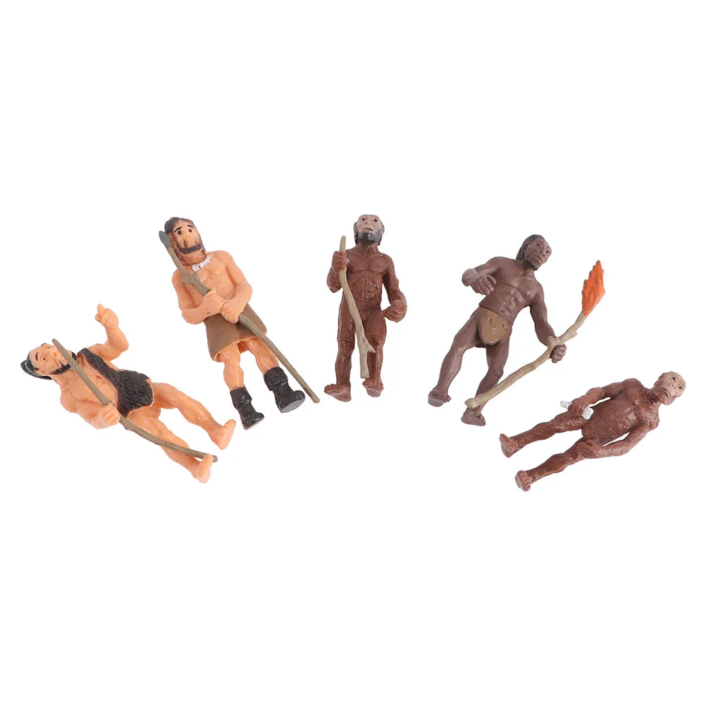 

1 Set Primitive Man Model Kids Cognitive Teaching Aids Sand Table Decor