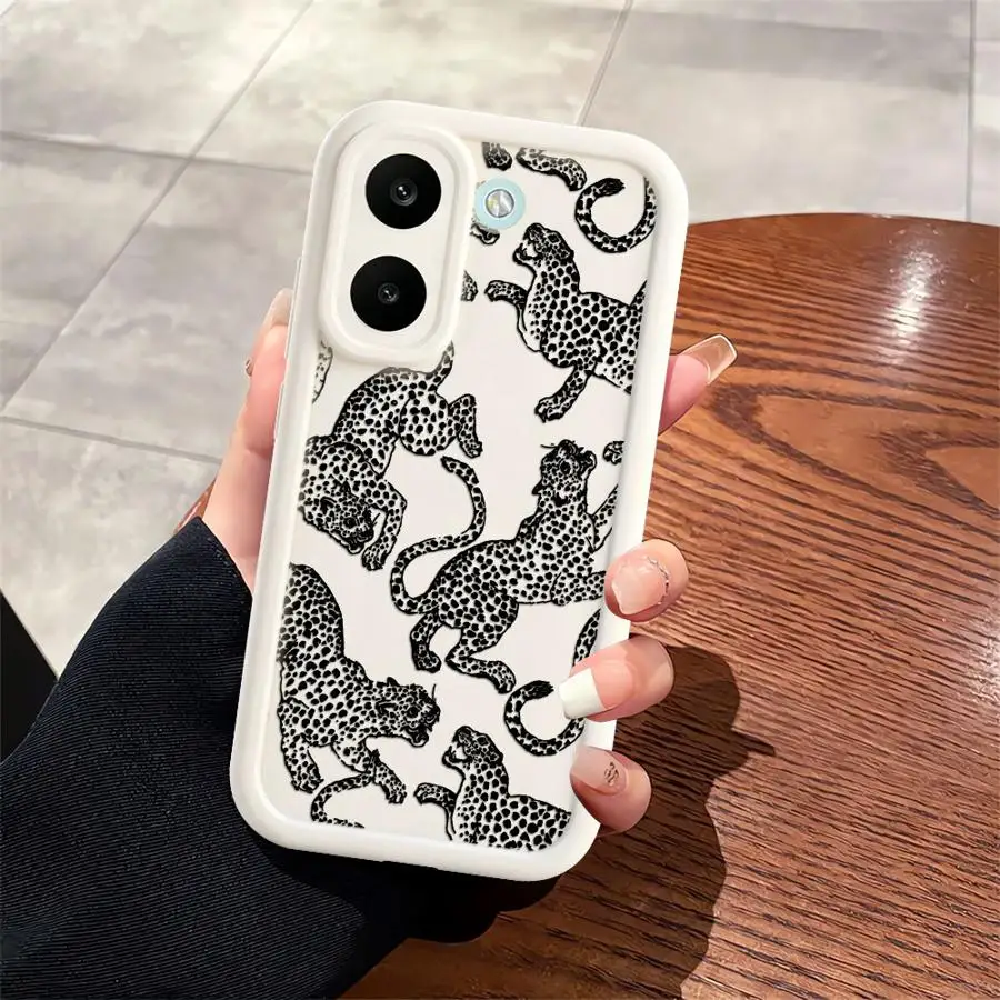 Фото Мягкий чехол для телефона Xiaomi Poco X3 X5 X4 GT M3 Pro Animal Leopard №1