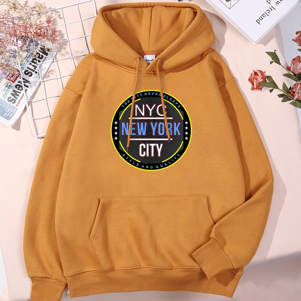 

New York'S Style And Quality Is The City Never Sleep Men Hoodie Designer Soft Clothes Quality Brand Hoodies Fashion Fleece Tops