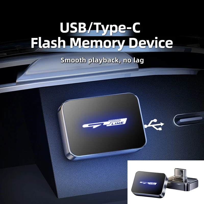 Фото Автомобильные аксессуары, металлический флэш-накопитель USB Type-C, Memory Stick Music Saver для KIA Sportage Rio Ceed Niro Soul Stonic Proceed Picanto №3