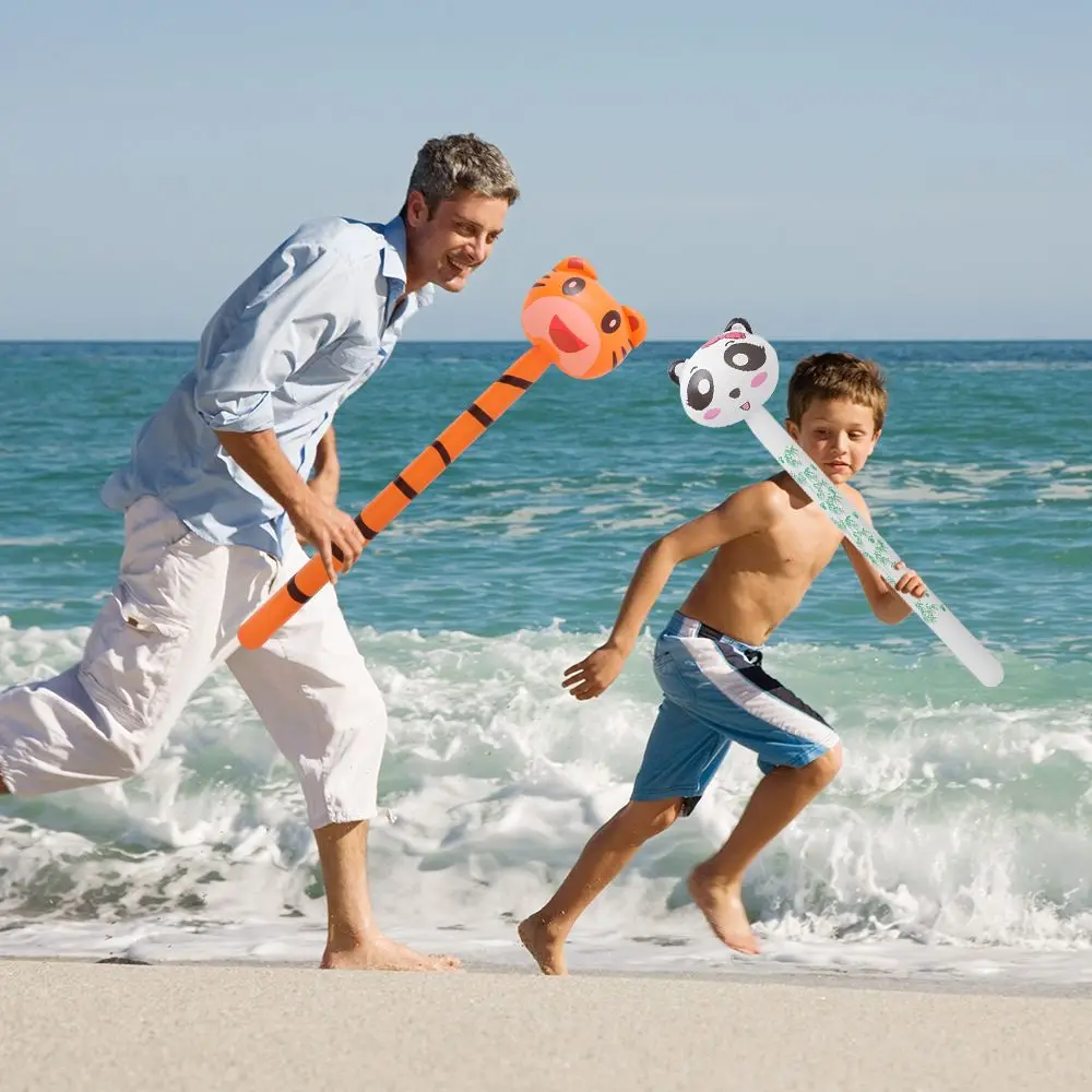 

Tiger Zebra Giraffe Elephant Inflatables Toys Animals Sticks Balloons Inflatables On a Stick Jungle Safari Animal