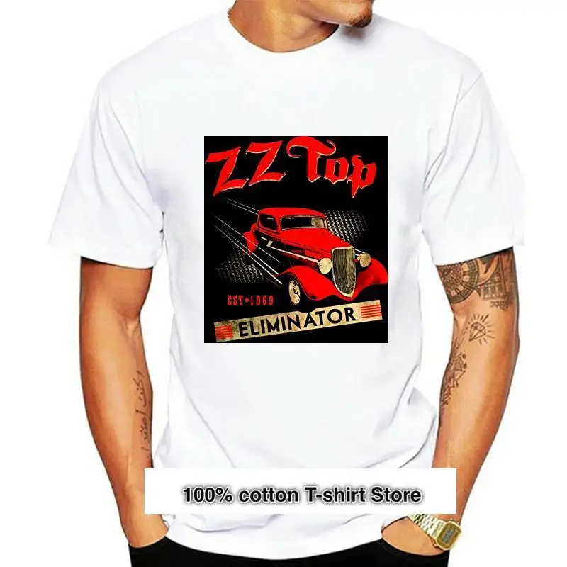 

ZZ Top-Camiseta Vintage Eliminator Tour para hombre, camiseta en черный brezo, высота SM-5XL, nueva