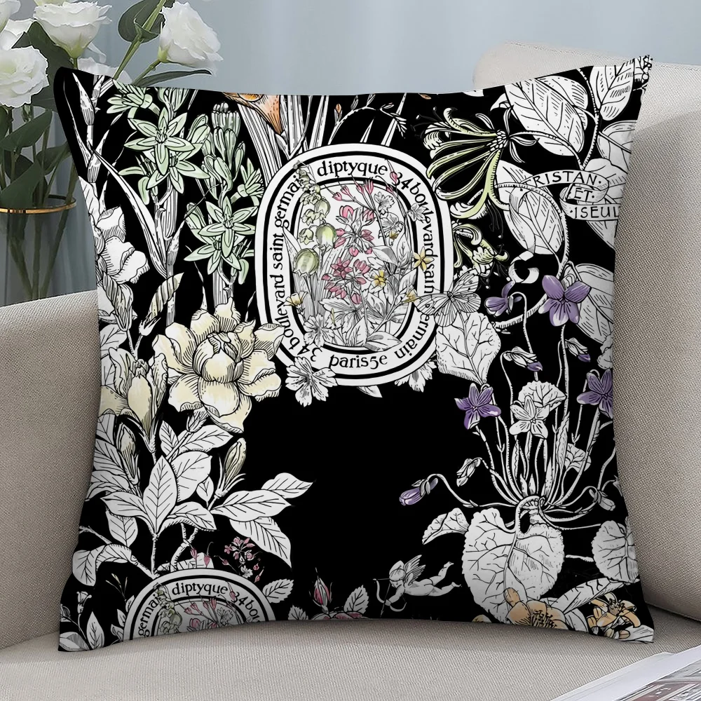 

Модный бренд D-Diptyques-es наволочка короткие плюшевые наволочки диван декоративный подарок домашний двусторонний чехол для подушки с принтом