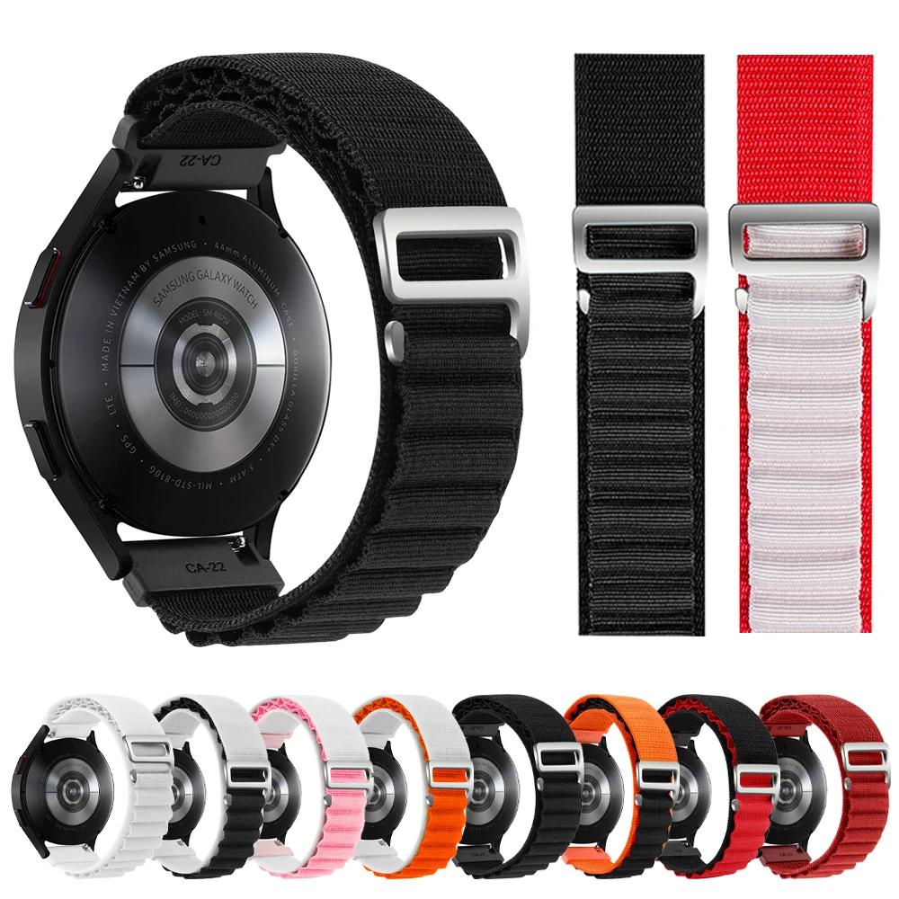 

Ремешок для Amazfit GTR 4 2/3 Pro 2e/GTS 4 Mini, браслет для наручных часов Bip Lite/S U/Stratos 3, аксессуары для часов Alpine, 20 мм 22 мм