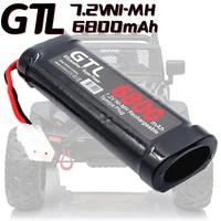 povway 6800mah 6 cell 7 2v rc nimh battery with traxzas plug for rc car traxxas losi associated hpi kyosho tamiya hobby 2 pack