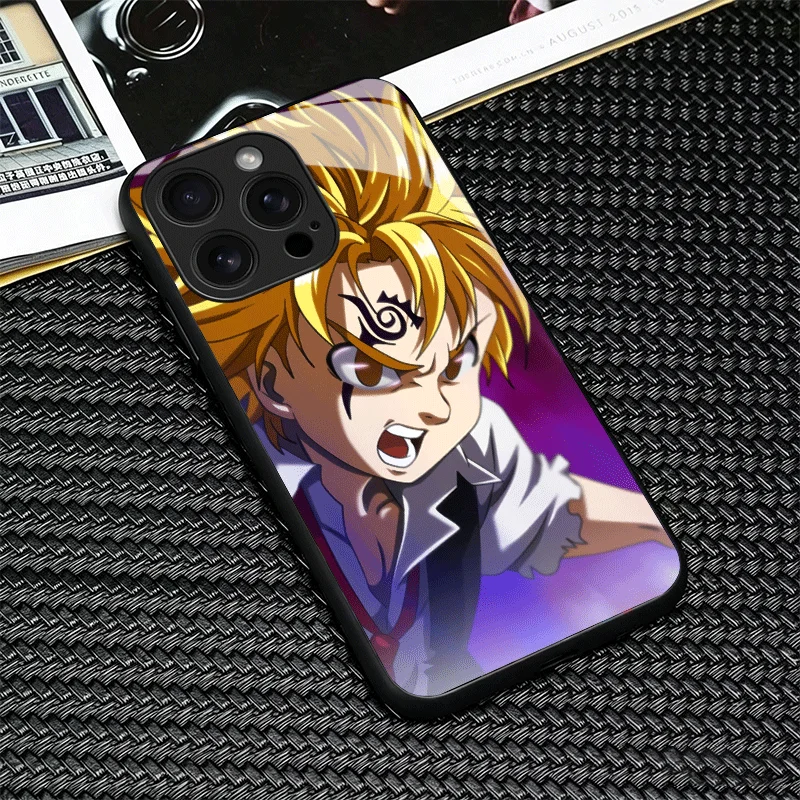 Чехол для телефона из закаленного стекла Seven D-Deadlys Sins Meliodas для iPhone 13 14 15 16 17 Pro Max 17E 16E 12 11 XS 7 Plus, противоударный (art.: 3920db254e6cf) - 3920db254e6cf