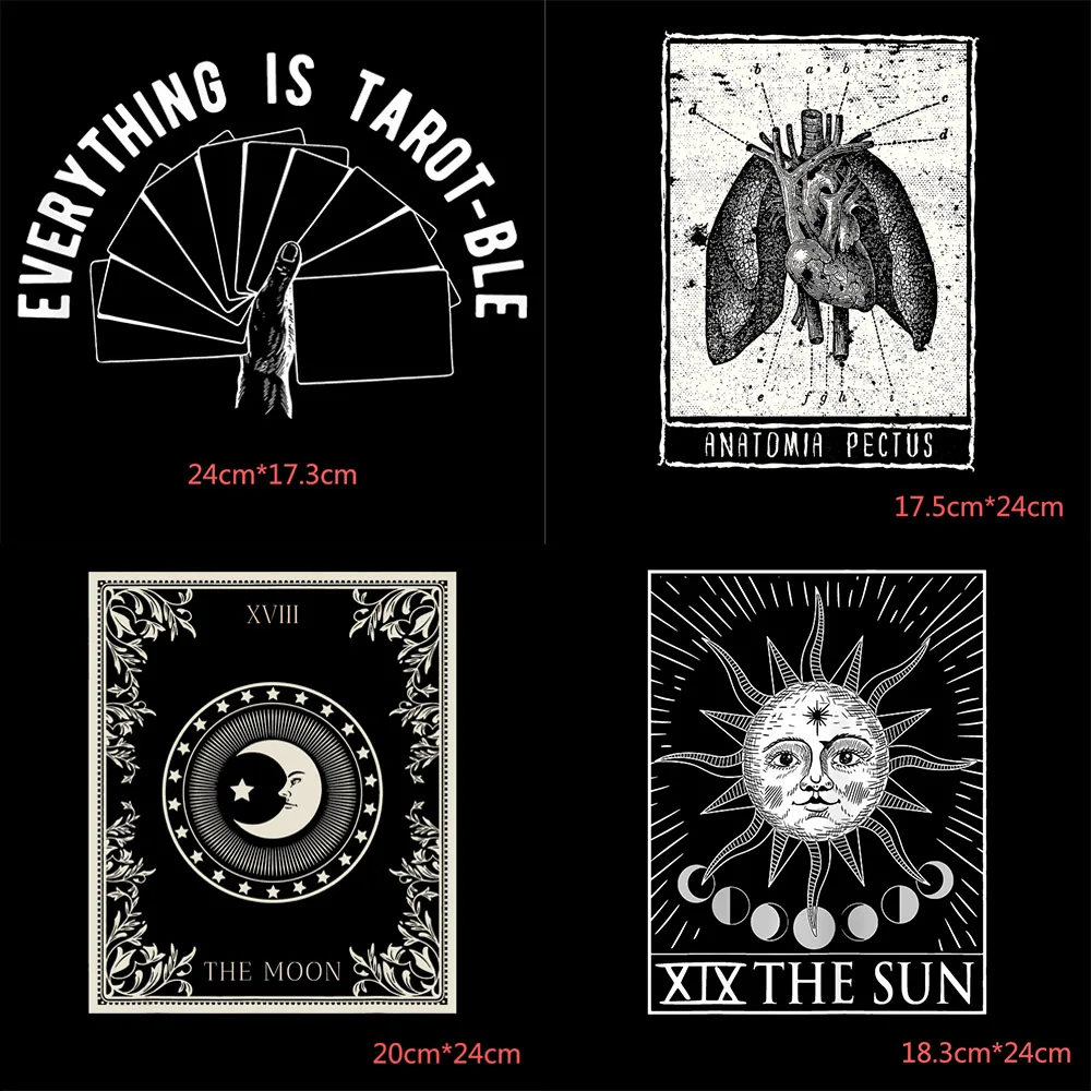 Нашивки Tarot для одежды, полоски, стикеры, одежда, тепловые переводные наклейки для одежды