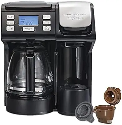 

FlexBrew Trio 2-Way Maker, Compatible with K-Cup Pods or Grounds, Combo, Single Serve & Full 12c , Black - Fast Brewing