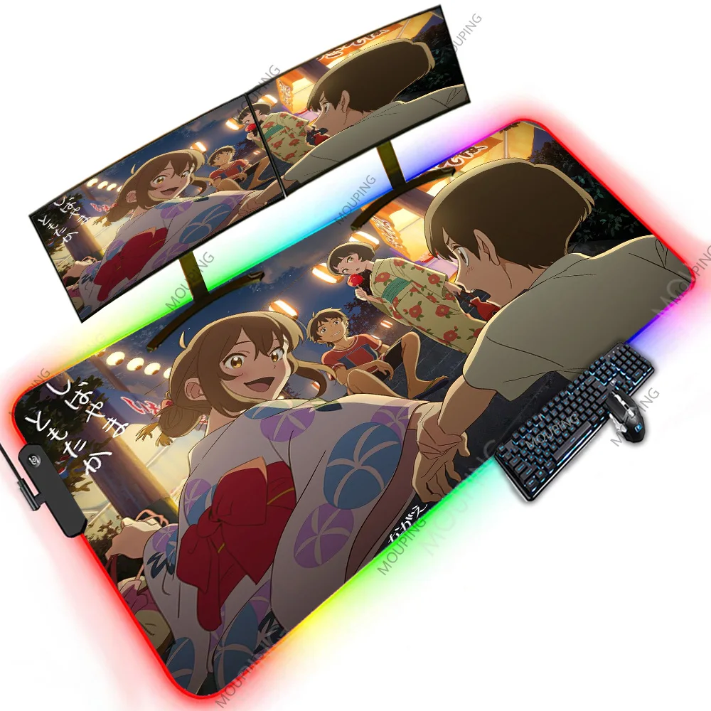 

Whiskers Away Anime Backlit Aesthetic Cute Kawaii Computer Deskmats 1200x600 XXXXL Led Cheapest Rubber Pads Oversize Mouse Pads