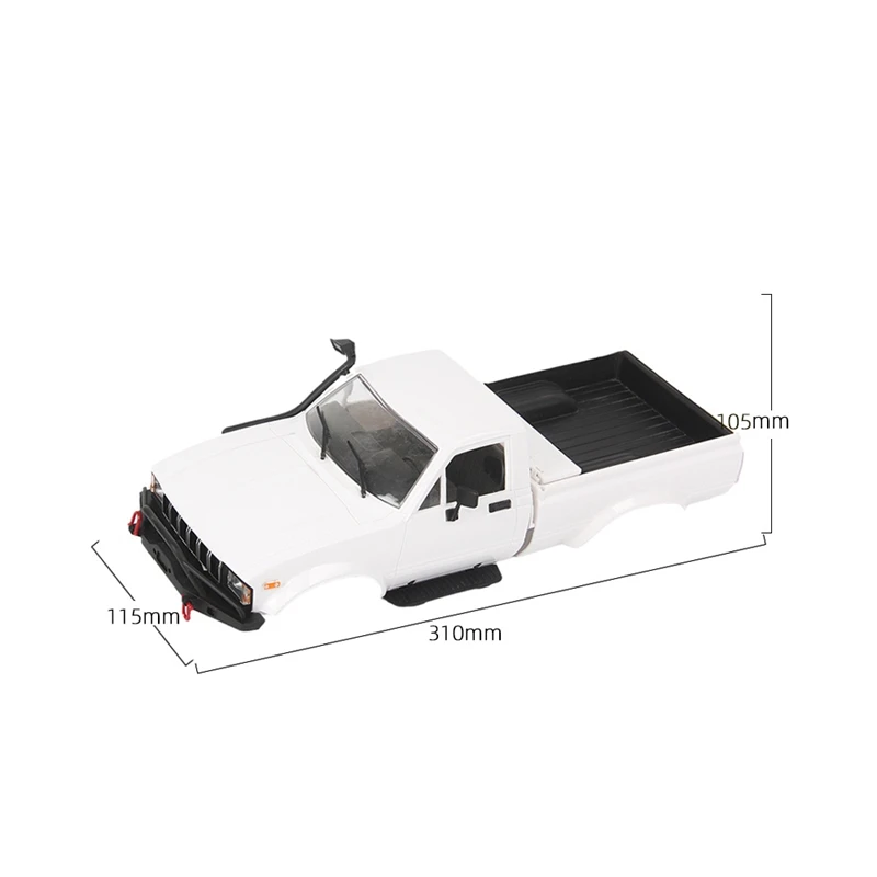 Разобранный корпус автомобиля с колесной базой 190 мм для WPL C14 C24 C24-1 1/16 запасные