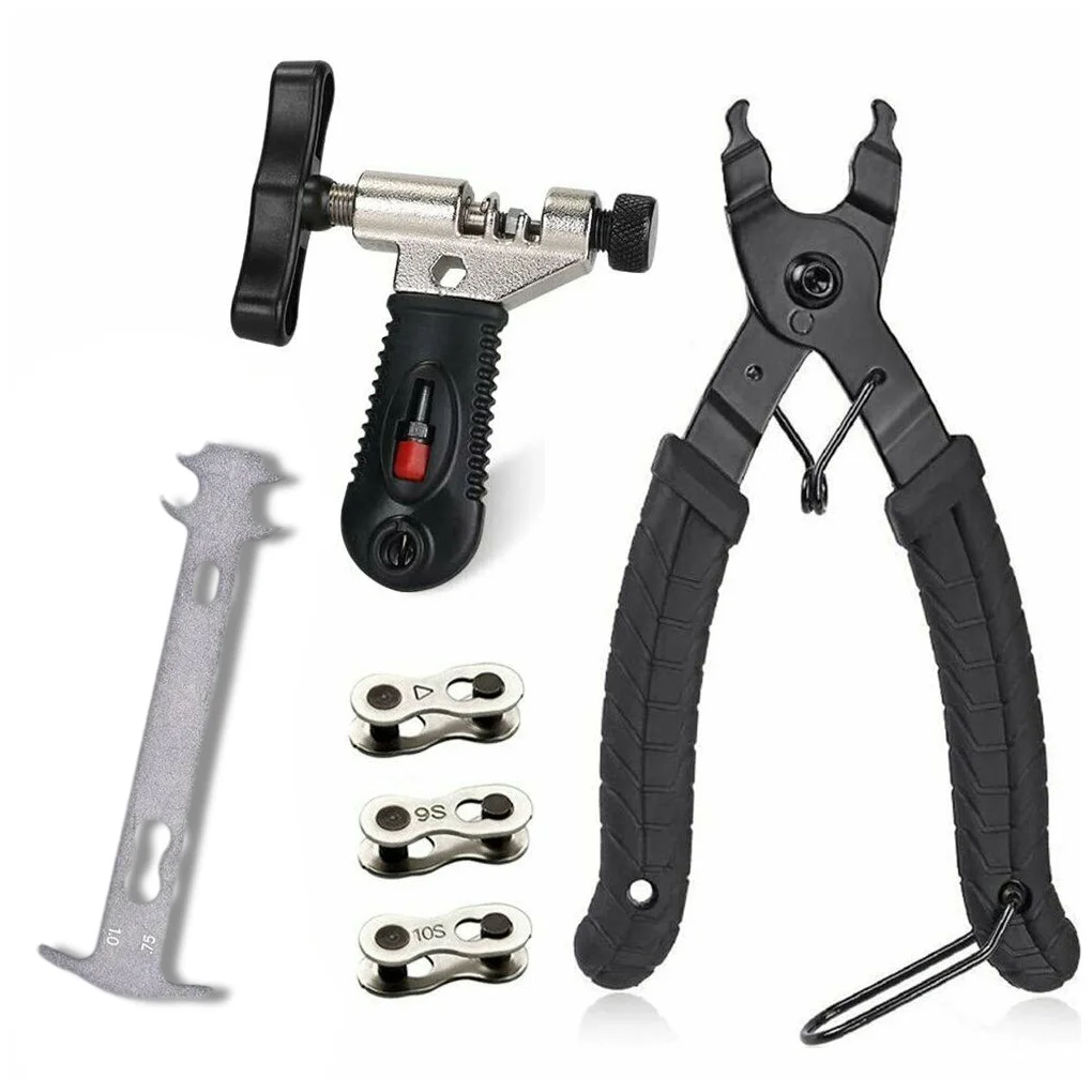 

Multi-Purpose Bike Chain Repair Tools Kit Link Plier Chain Breaker Splitter Steel Caliper Connector Road Bicycle Remover