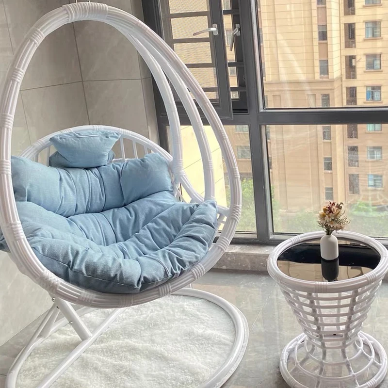 Подвесное кресло-качели для яиц гамак белая корзина с мягкой подушкой Железная