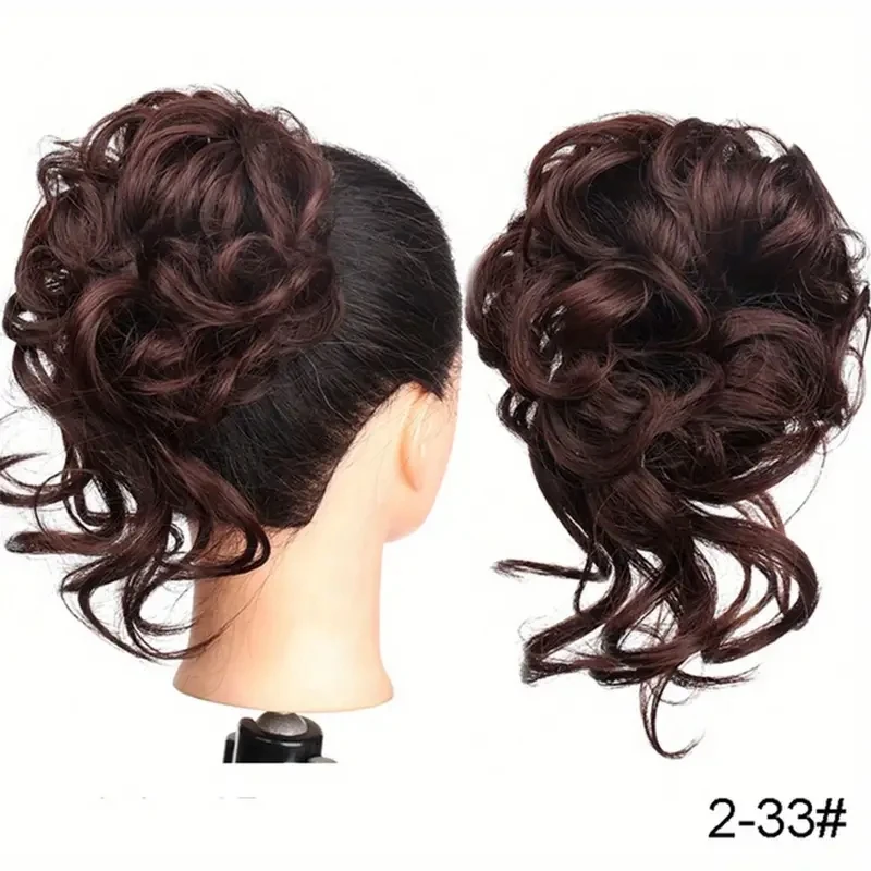 Синтетические Кудрявые Волнистые нечистоплотные волосы в пучок для женских