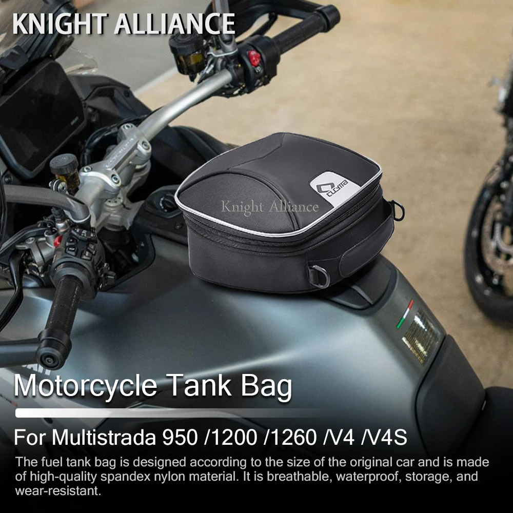 Enlarge Fuel Tank Bag Luggage For Ducati Multistrada 950 1200 1260 S Enduro V4 V4S Sport Navigation Racing Bag Lock Quick Release