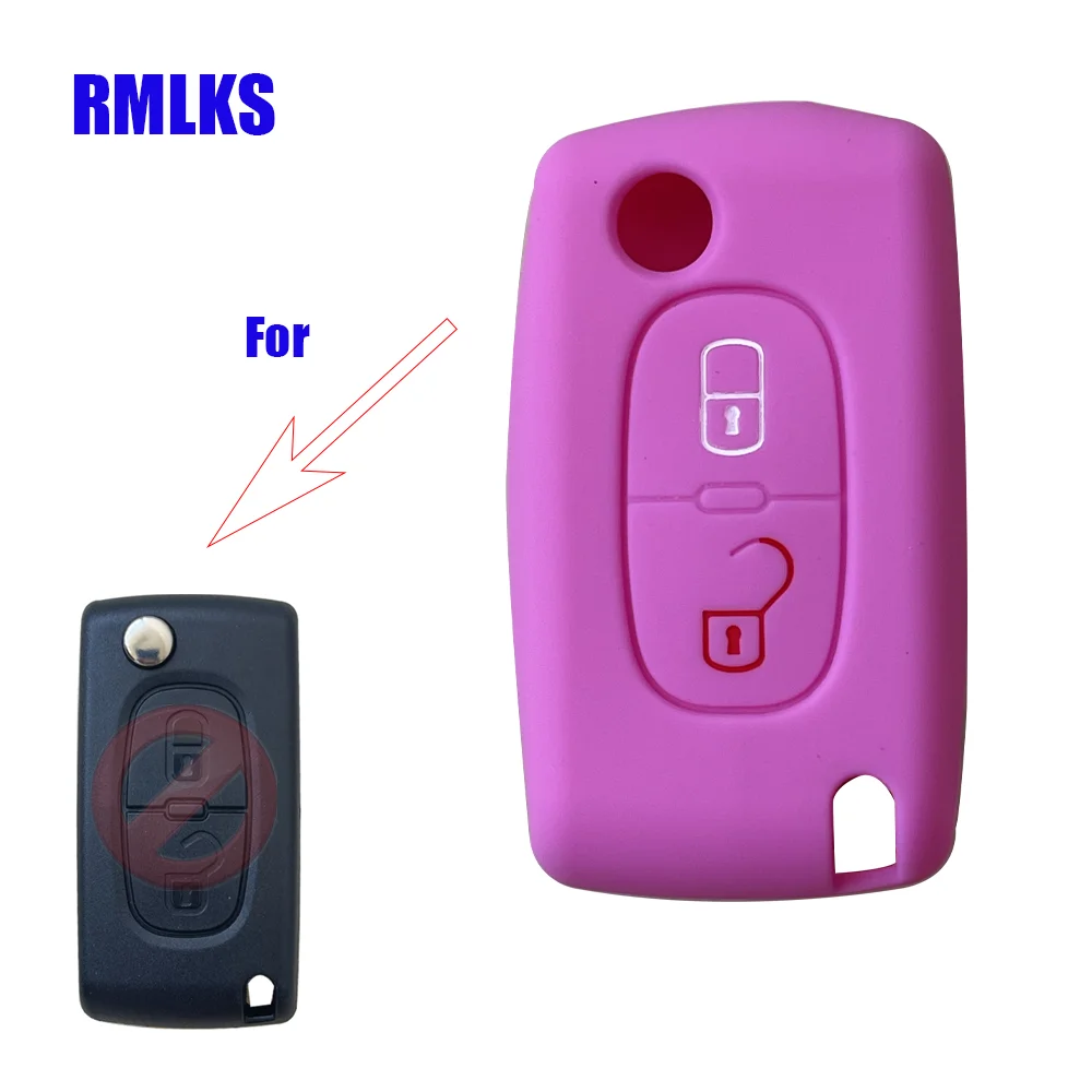 Задняя крышка с 2 кнопками для Peugeot 207 307 308 407 408 Citroen C3 C4 C4L C5 C6