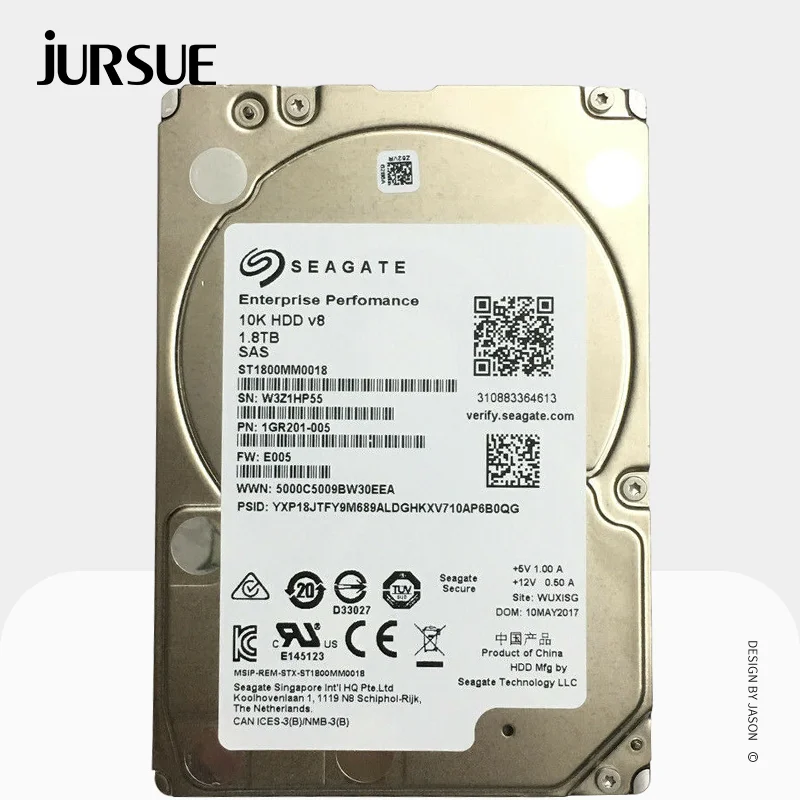 

FOR ST1800MM0018 SEAGATE Enterprise 10K V8 1.8TB 12Gb/S SAS 2.5'' HDD