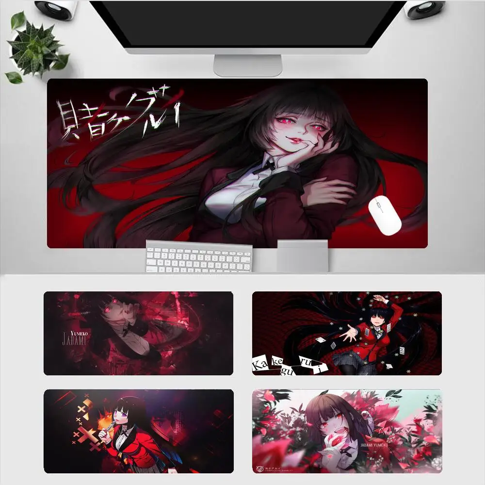 

Gaming Mouse Pad Xxl Anime Kakegurui Mousepad 900X400 Laptop Notebook Desk Mat Office Pc Mats Accessories Keyboard Gamer Mause