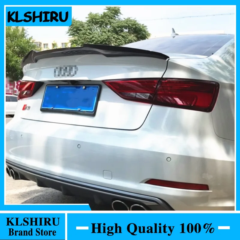 

For A3 S3 8V Carbon Fiber Rear Trunk Lip Spoiler Wing For Audi A3 S3 8V Sedan 2014-2019