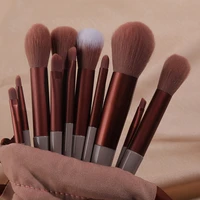 fashion 13pcs matcha green unicorn makeup brushes set with bag blending powder eye face brush makeup tool kit maquillaje