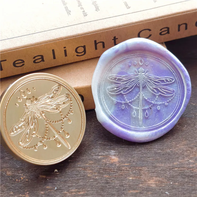 Jellyfish Starfish Butterfly Castle Star Cat Little Prince Snowflake Deer Dragonfly Unicorn Wax Seal Stamp Sealing Stamp Head images - 6