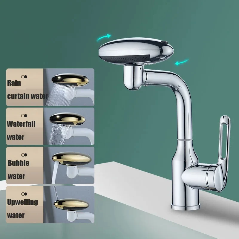 Многофункциональный вращающийся браслет 4 режима подачи воды на 360 ° водяной