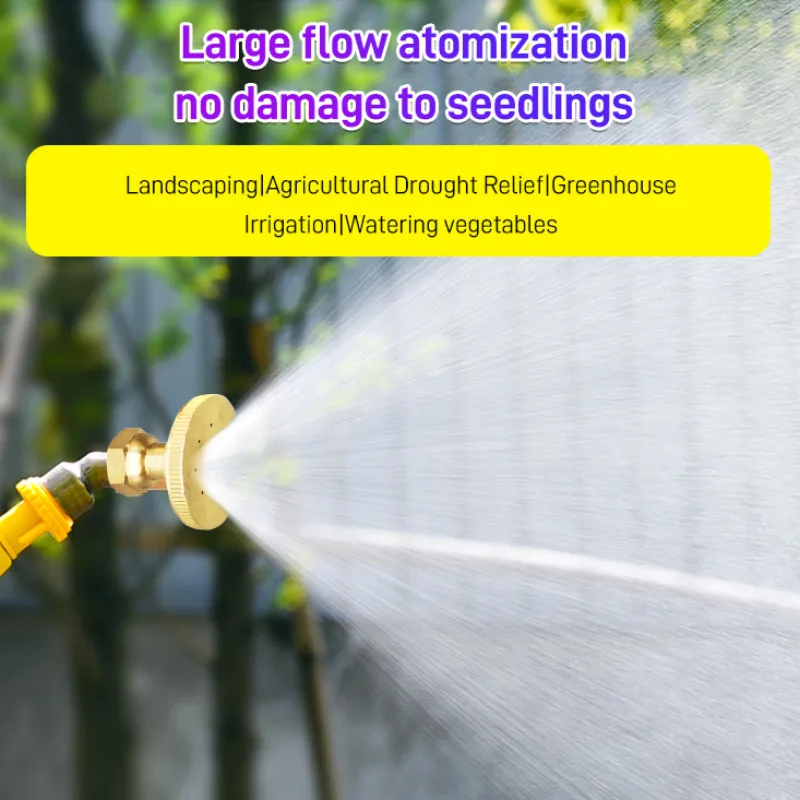 

Eight-hole adjustable nozzle for precise plant watering and pest control