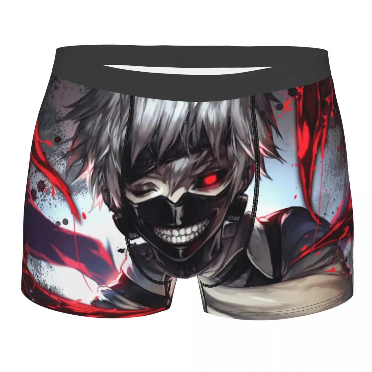 

Anime Tokyo Ghoul Kaneki Ken Underwear Men Sexy Printed Custom Boxer Shorts Panties