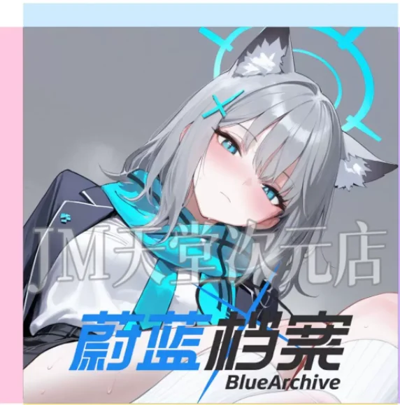 Фото Акриловая фигурка-стенд двусторонняя Sunaōkami Shiroko из Blue Archive, коллекционная модель, декор для рабочего стола, подарки EIV №1