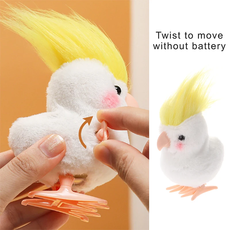 

1PC Wind Up Toy Mini Parrot Animal Walking Jumping Clockwork Toys For Boys Girls Gift for Kids Party Favors