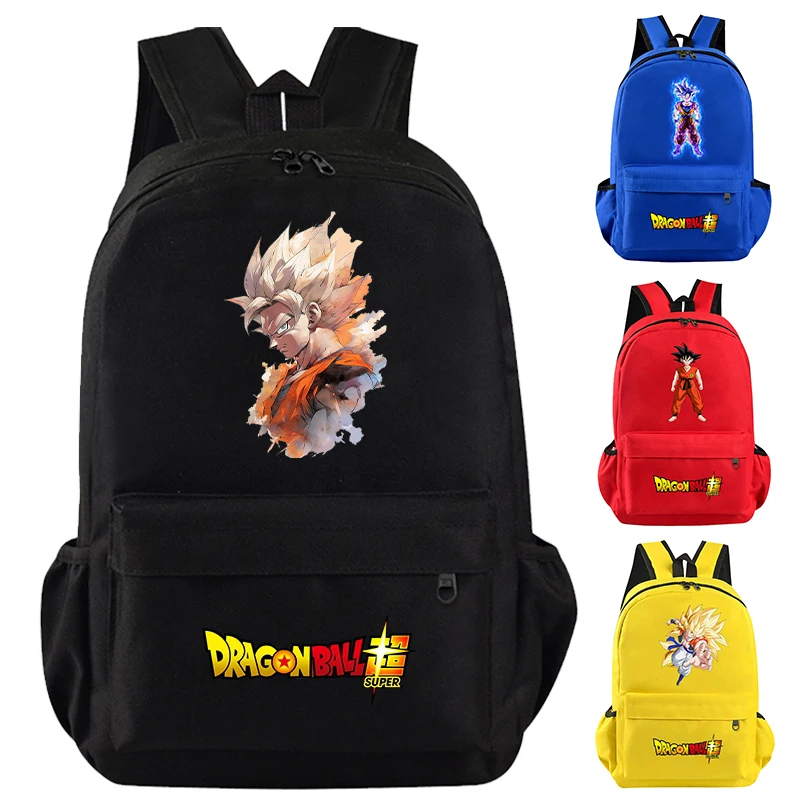 Фото Рюкзак с изображением аниме Dragon Ball, школьный рюкзак для мальчиков и девочек, повседневная сумка, студенческий рюкзак Гоку, сумка большой вместимости, легкая сумка №1