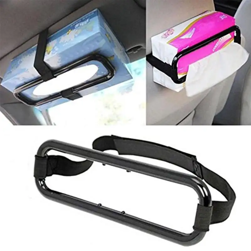 

Car Sun Visor Tissue Box Holder Tissue Bag Fixing Frame Car Chair Back Paper Towel Holder