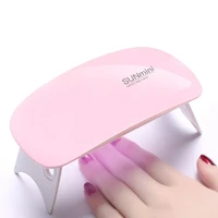 nail lamp 6w mini nail dryer white pink uv led lamp portable usb interface very convenient for home use