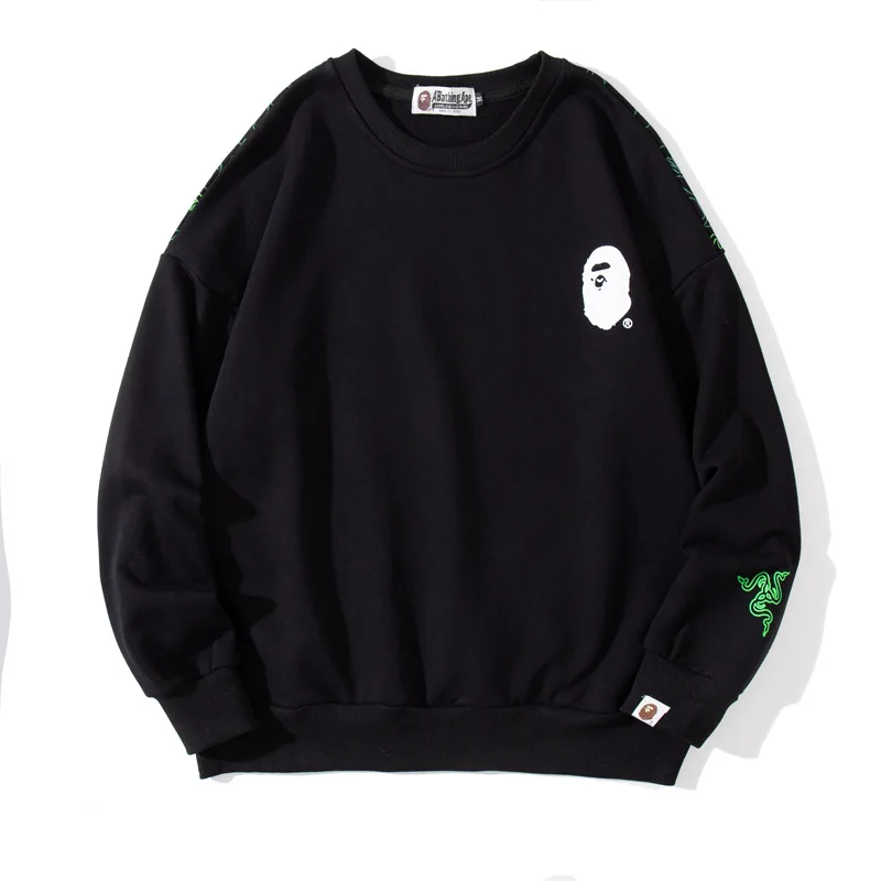 

Классическая камуфляжная Толстовка Bape Shark с вышивкой из 100% хлопка, новинка, Высококачественная спортивная куртка на молнии для мужчин и жен...