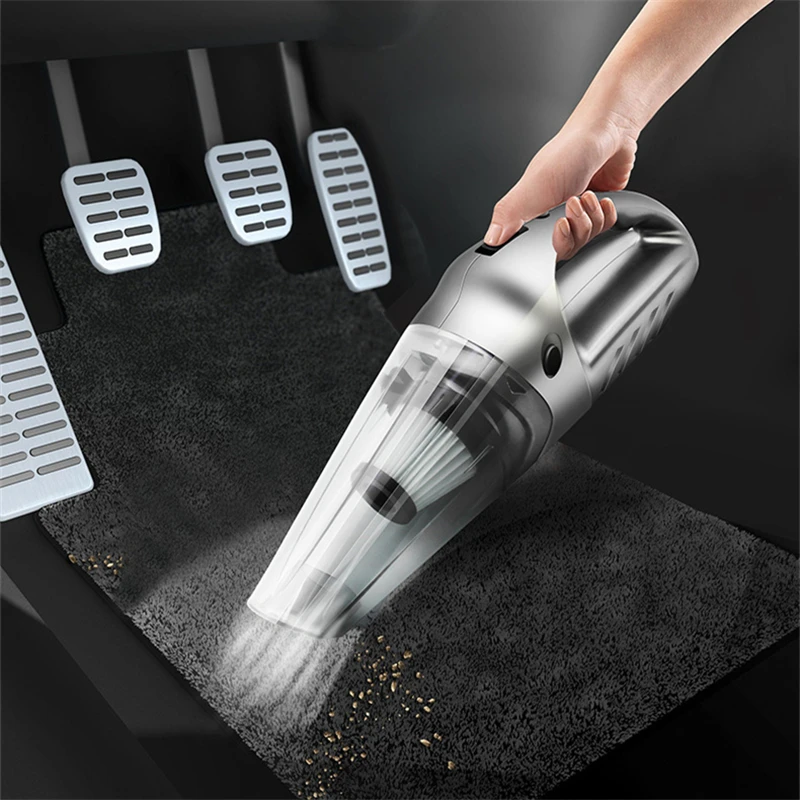 

Handheld Wired Car Auto Vacuum Cleaner Wet & Dry Use Cigarette Lighter Plug Wired Wireless Car Cleaning Kit With High Power Hand