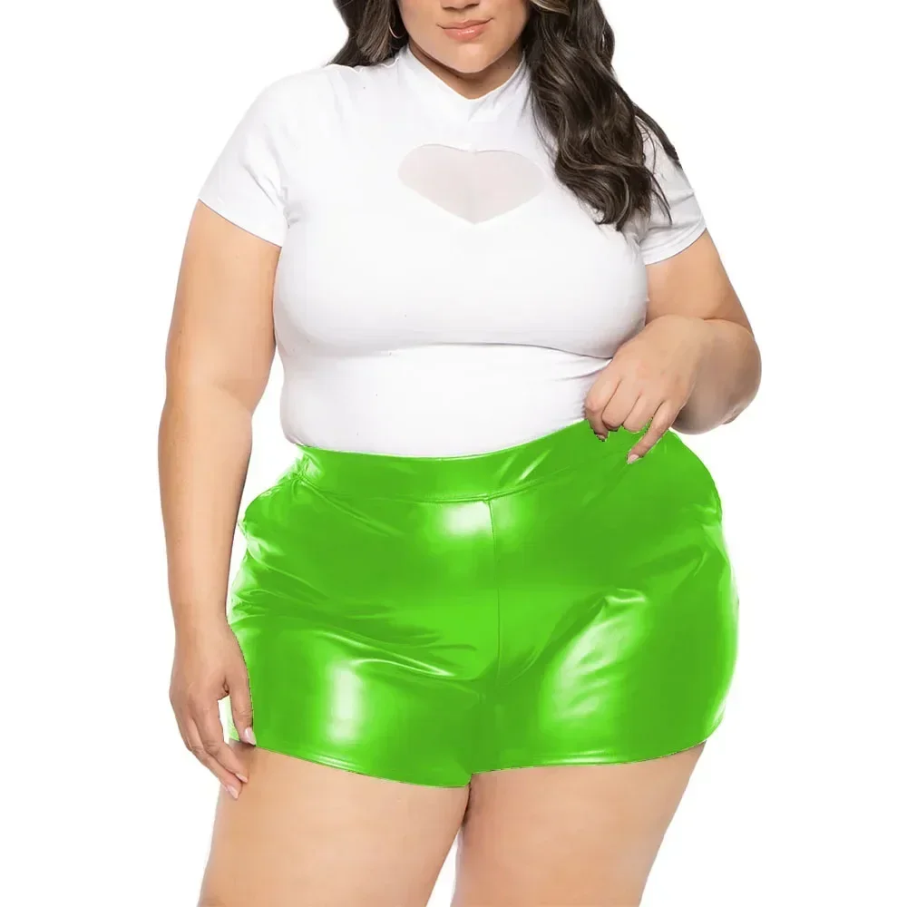 Эластичные сексуальные шорты с высокой талией матовые облегающие повседневные