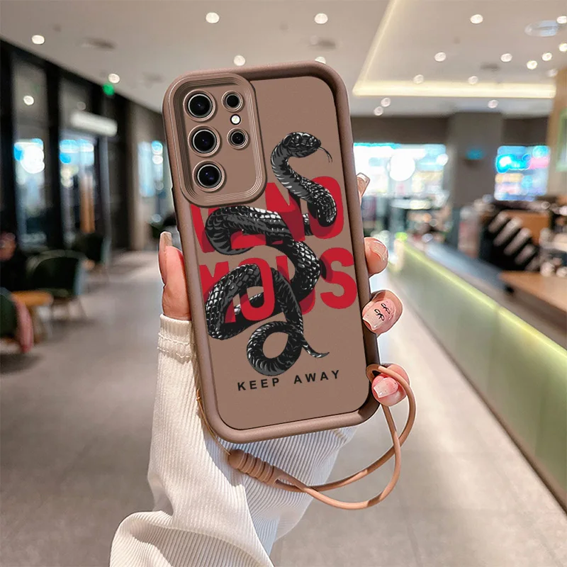 Чехол для телефона со змеиными графическими глазами и веревкой Xiaomi 12T 11Lite 14 Poco F5 F4