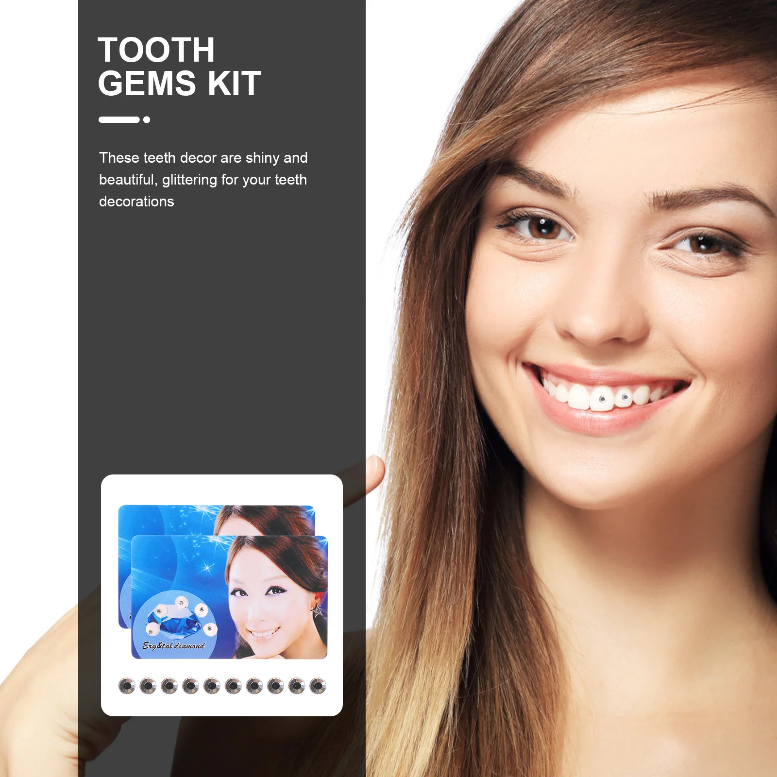 2 упаковки стоматологических украшений драгоценные камни для зубов