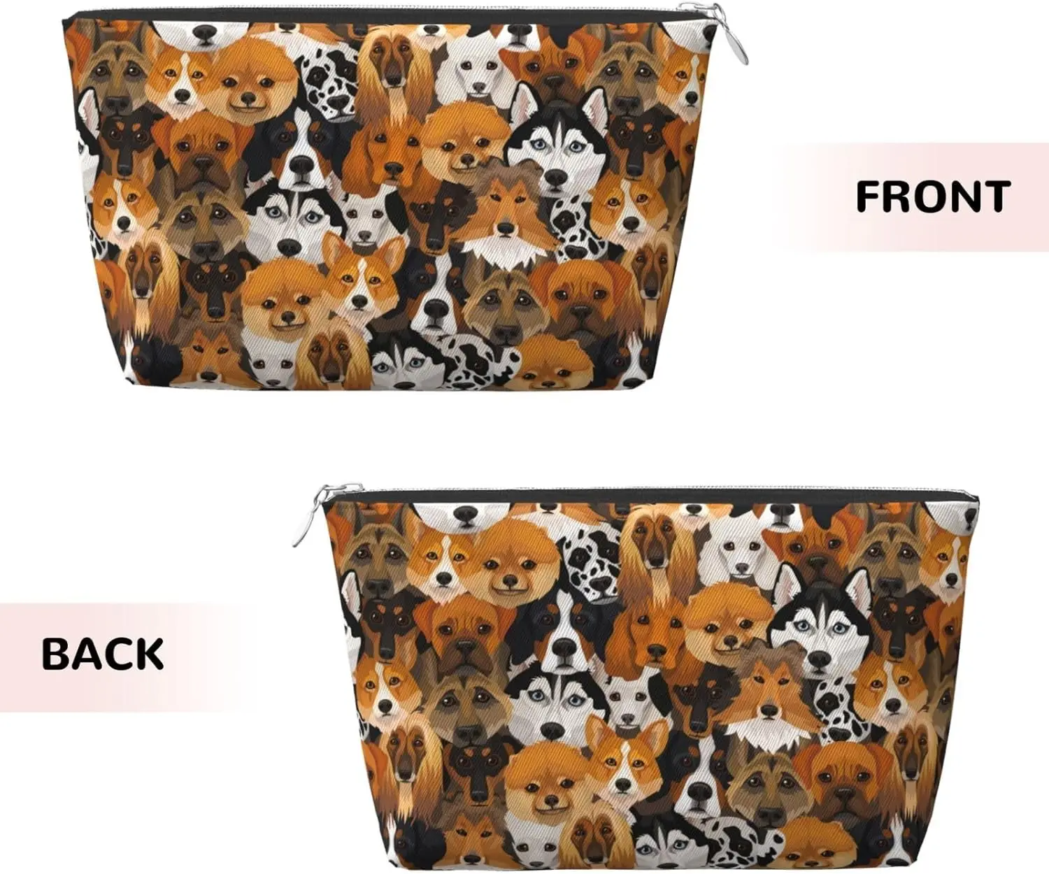 Собаки разные поры косметичка для женщин дорожный размер туалетные