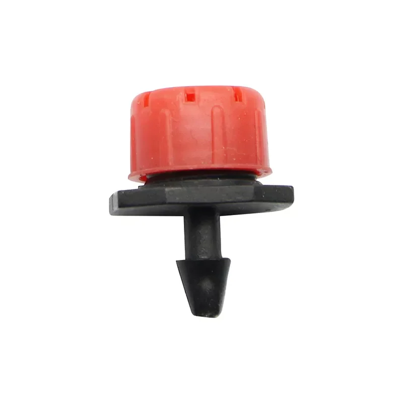

NEW2023 50 Pcs Adjustable Dripper Red Micro Drip Irrigation Watering Anti-clogging Emitter Garden Supplies for 1/4 inch Hose